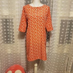 Cat print GAP knee length spring/summer dress XS